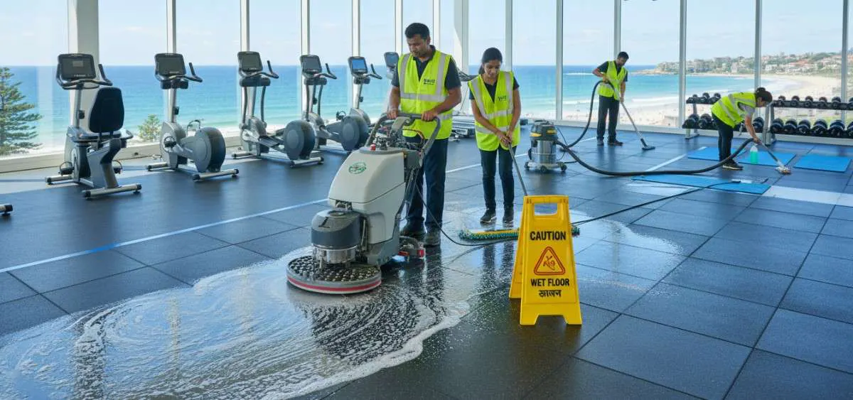 Gym Floor cleaning