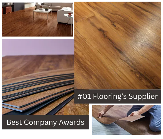 Kitchen and bathroom PVC floor tiles
