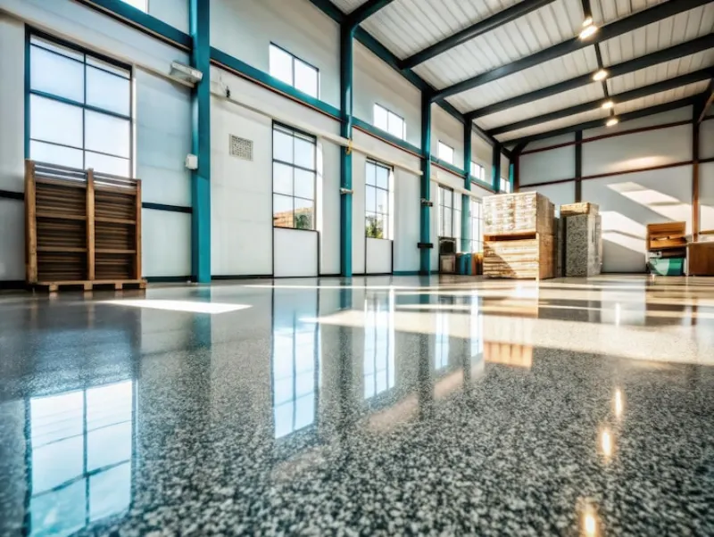 Metallic epoxy flooring finishes Dubai