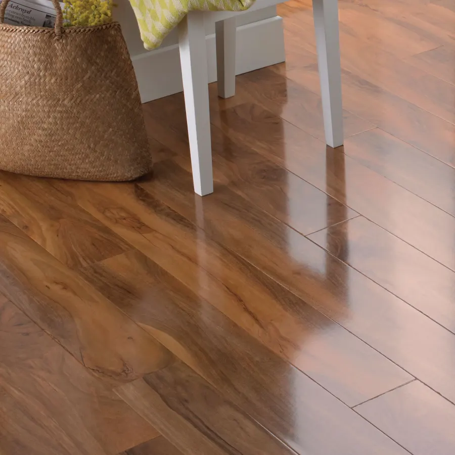 Water-resistant wood flooring
