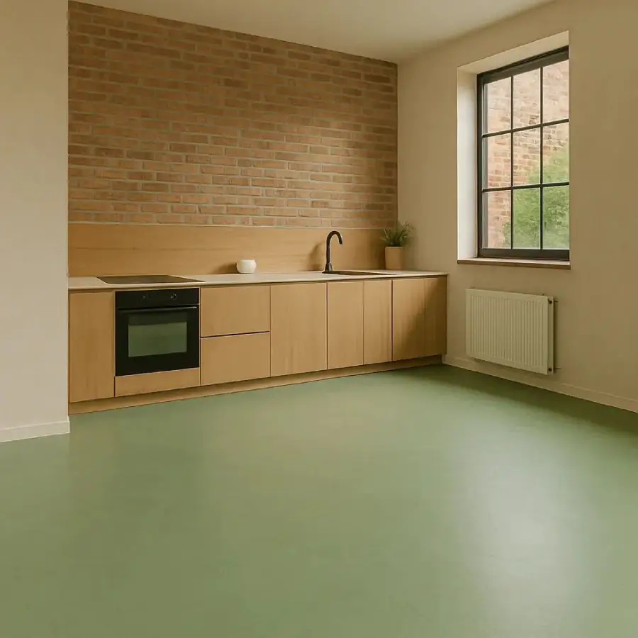 Abney Green rubber flooring
