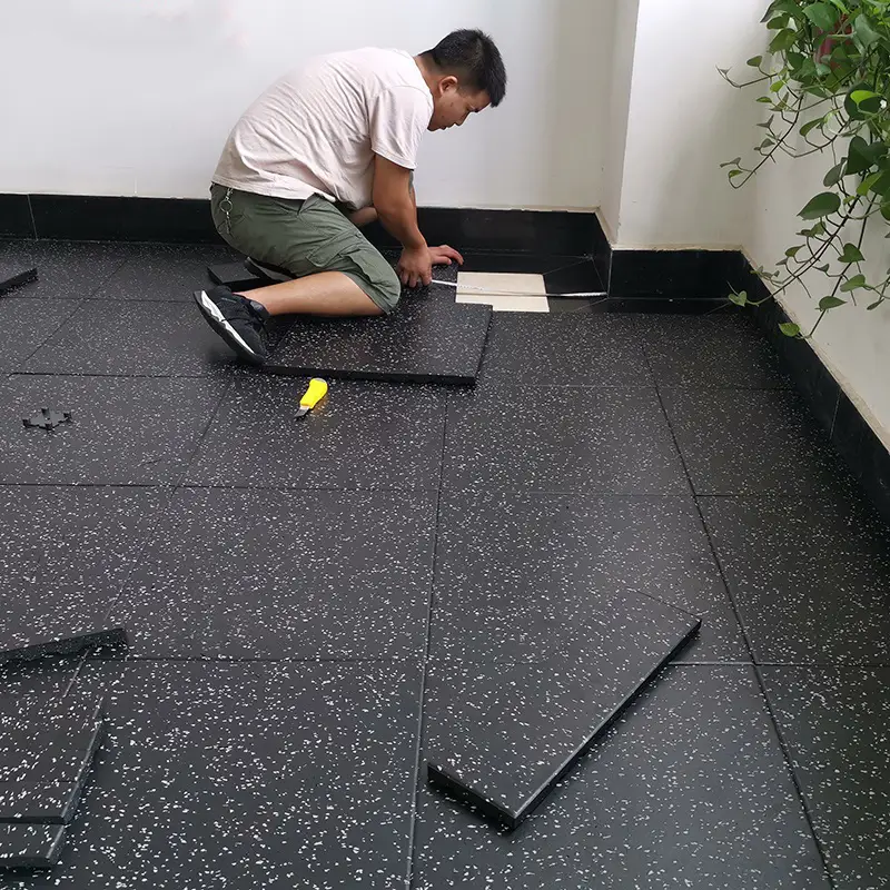 Black Rubber Flooring Dubai