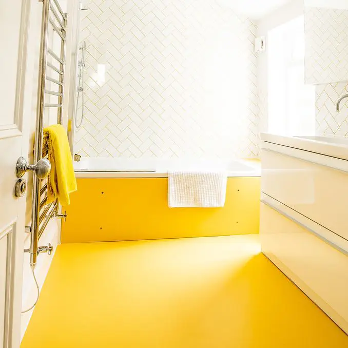 Springfield Yellow rubber flooring