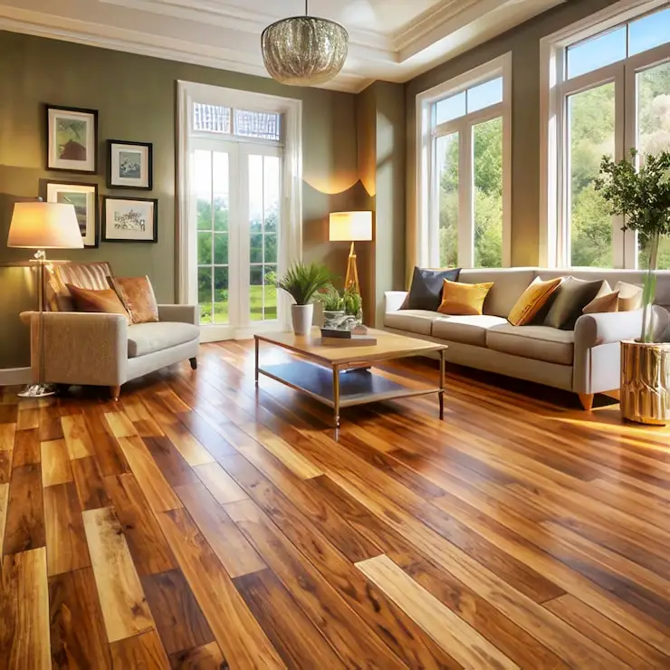 Wood-look LVT flooring