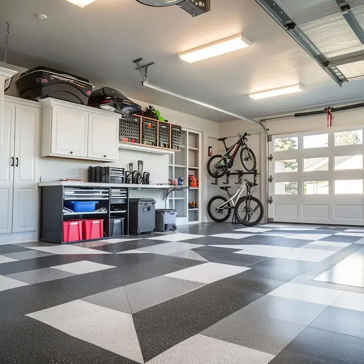 Polyurethane garage flooring systems