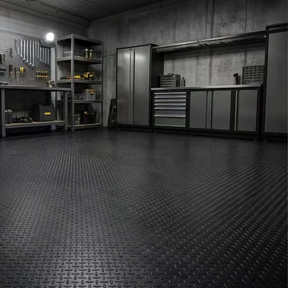 Roll-Out Rubber garage Flooring