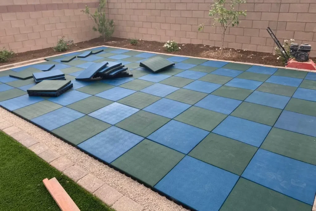 Epdm tiles flooring